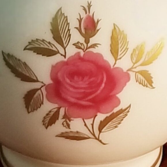 Lenox Pink Rose Bud Vase Roselyn Rhodora 24K Gold Trim 1953 Col. Valentines Gift - Picture 10 of 10